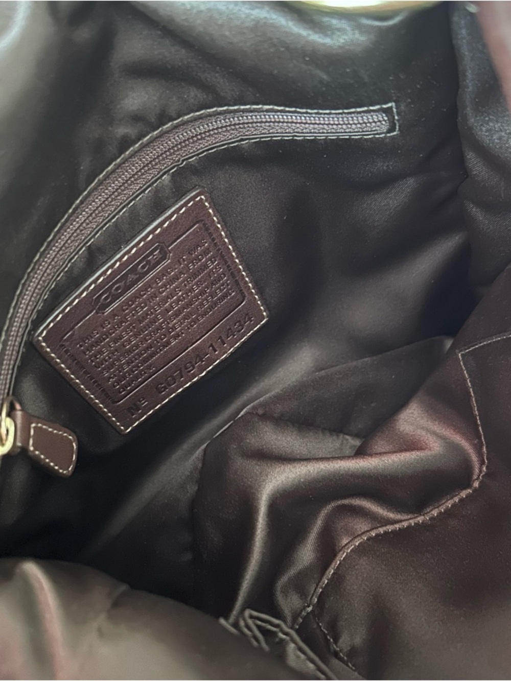 Vintage COACH Bleecker Legacy Flap Brown Leather Shoulder Bag 11434 - Picture 2 of 11